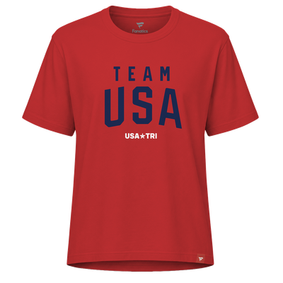 Team USA Women's Summer Games Triathlon T-Shirt - Red
